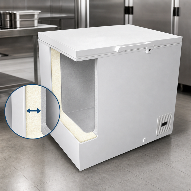 Product image #4 for Excellence Ultra Cold Storage Chest Freezer, 28 1/2-Inch Wide, 4.6 Cu. Ft., Solid Hinged Locking Lid, 115V