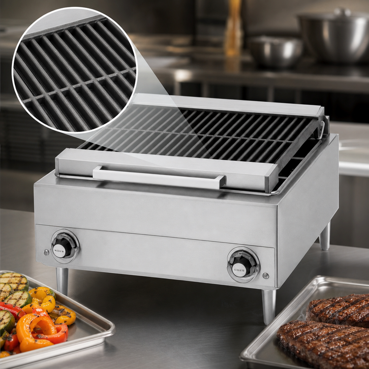 Product image #4 for Wells B-40 24-Inch Electric Countertop Charbroiler with Cast Iron Grate