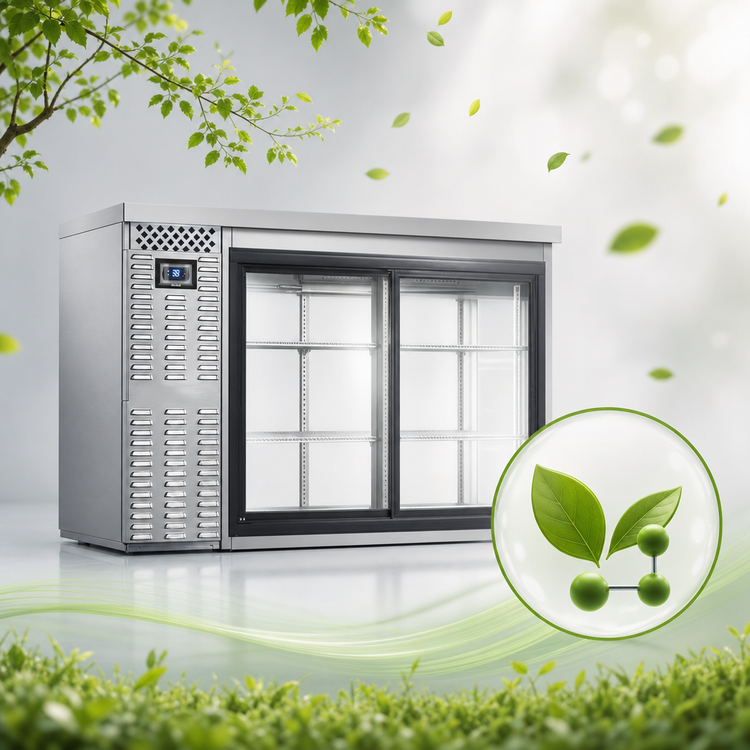 Product image #4 for Continental Refrigerator BB50SNSSSGDPT 50 Inch Shallow Depth Pass-Thru Back Bar Cooler with Sliding Glass Doors