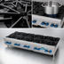 Thumbnail image #4 for Comstock-Castle 60-Inch Countertop Gas Hot Plate with 10 Star Burners