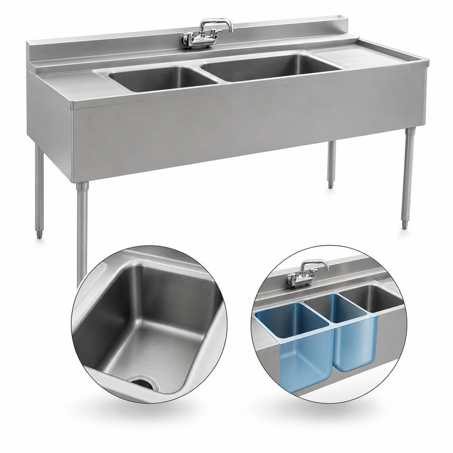 Two Deep-Drawn Compartments