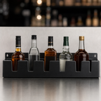 Thumbnail image #4 for Advance Tabco Underbar Basics™ KS-2K 23-Inch Black Plastic Single-Tier Speed Rail, 5-Bottle, Keyhole Mount Case of 6