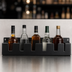 Thumbnail image #4 for Advance Tabco Underbar Basics Black Plastic Single-Tier Keyhole-Mount Speed Rail, 23 Inch, 5-Bottle Capacity