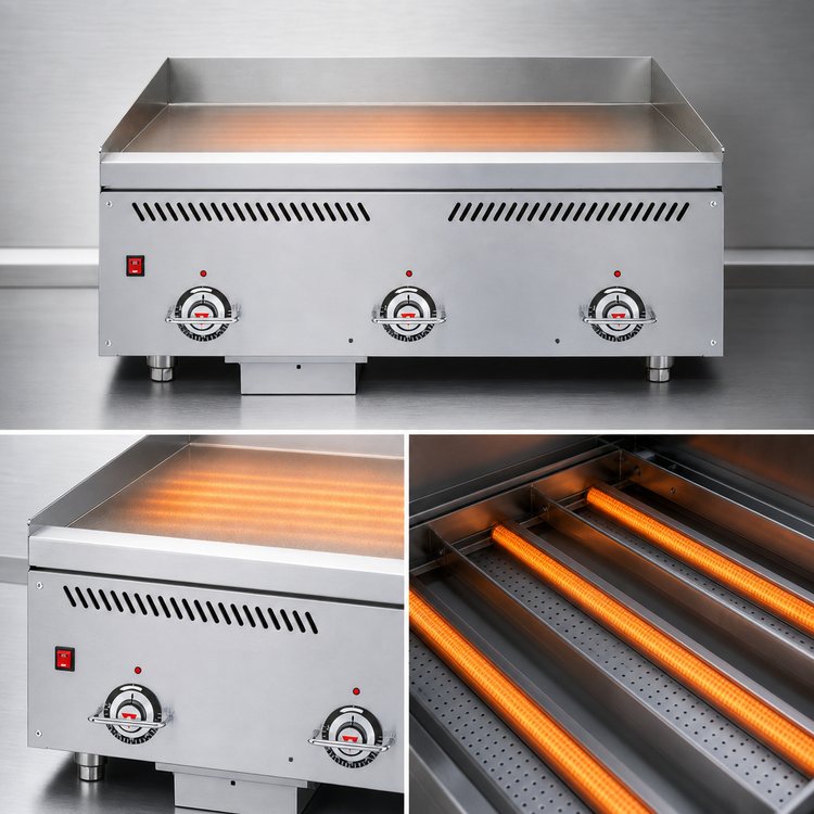 Product image #5 for Vulcan 60-Inch Countertop Gas Heavy Duty Griddle with 1-Inch Chrome Plate and Infrared Burners