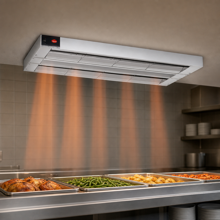 Product image #4 for Hatco Glo-Ray 84-Inch Double Unlighted Infrared Strip Heater, 3000 Watts, Aluminum
