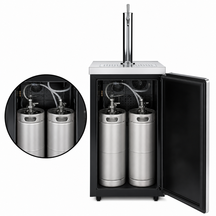 Product image #4 for Pro-Line E-Series Self-Contained Draft Beer Cooler, 17-1/2 Inch Wide, 1 Tower, 2 1/6-Barrel Keg Capacity