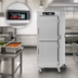 Thumbnail image #4 for Metro C5 8 Series Full-Height Mobile Controlled Temperature Holding Cabinet with Solid Dutch Doors, 35 Pan Capacity