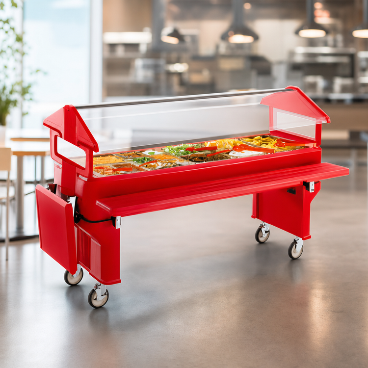 Product image #4 for Carlisle SixStar Youth Food Bar Leg, Red
