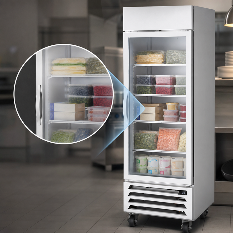 Product image #4 for Beverage-Air Horizon Series 1-Section Bottom Mount Reach-In Glass Door Freezer, 19.08 Cu. Ft.