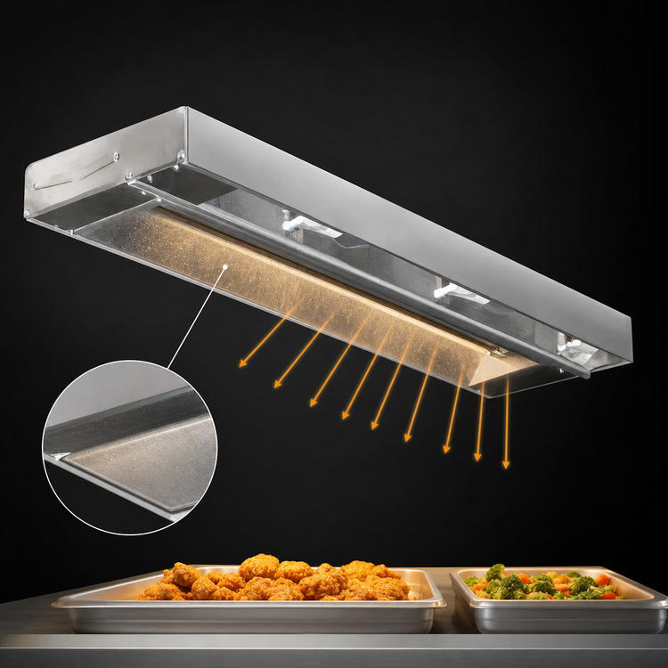Product image #4 for Eagle RedHots 66-Inch Single Rod-Type Unlighted Strip Heat Lamp with Remote, 240V