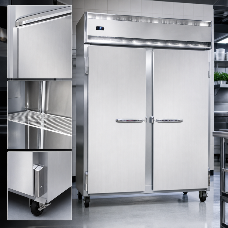 Product image #4 for Continental Refrigerator 2FESNSS Extra-Wide Two-Section Reach-In Freezer