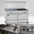 Thumbnail image #4 for Southbend Ultimate 60-Inch Commercial Gas Restaurant Range with 4 Open Burners, 36-Inch Thermostatic Griddle, and 2 Cabinet Bases