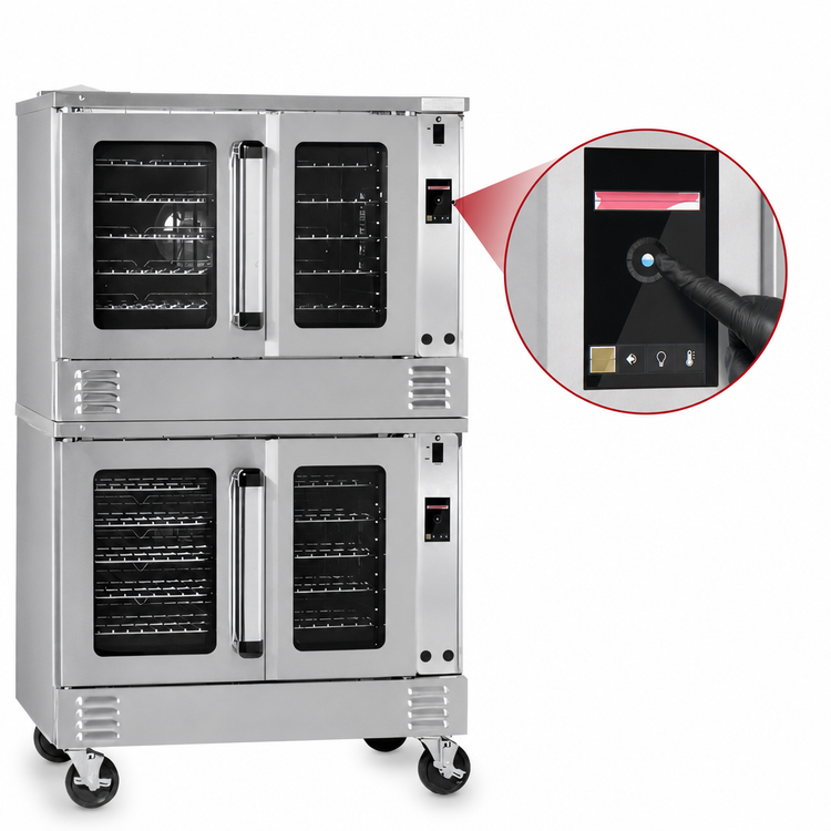 Product image #4 for Southbend Platinum Double-Deck Gas Convection Oven, Bakery Depth, Touch Controls, Independent Doors