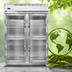 Thumbnail image #4 for Continental Refrigerator D2FENSAGDHD Designer Line Two-Section Wide Reach-In Freezer with Half-Height Glass Doors