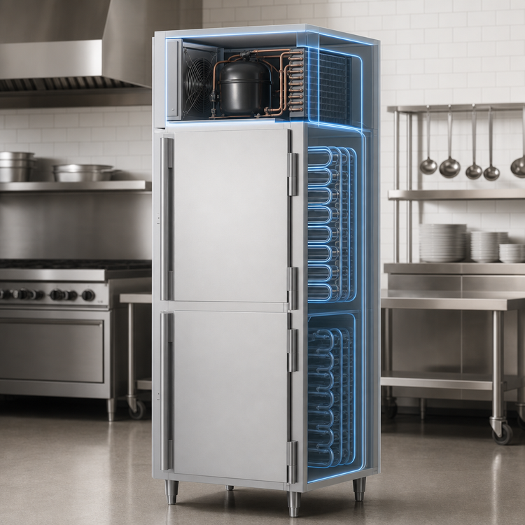 Product image #5 for Victory UltraSpec Extra Wide Dual Temp Reach-In Warmer/Refrigerator, 1-Section, Self-Contained