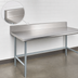 Thumbnail image #4 for Advance Tabco 144-Inch x 36-Inch 14 Gauge 304 Stainless Steel Work Table with 5-Inch Backsplash and Galvanized Open Base