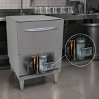 Thumbnail image #4 for Glastender GD24HT High-Temperature Door-Type Underbar Glasswasher with Built-In Booster, Steam Elimination and Energy Recovery