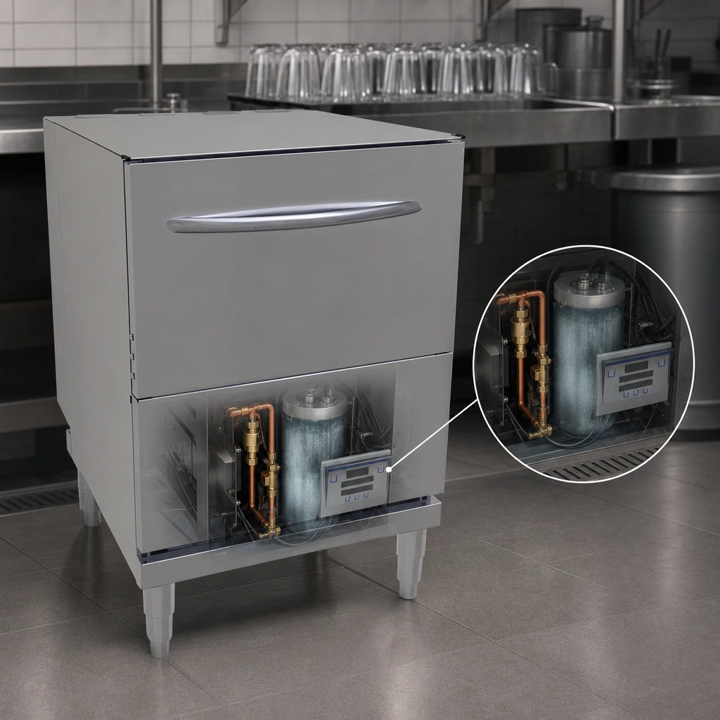 Built-In Booster with Sani-Sure™ Final Rise System
