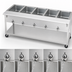 Thumbnail image #4 for Aerohot 72-3/8-Inch Portable Electric Steamtable Hot Food Unit with 5 Sealed Wells and Open Base
