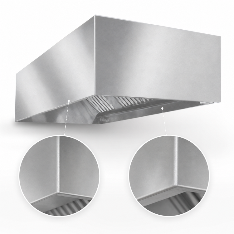 Product image #4 for SpecAIR HEB96-66 66-Inch Wall Type Exhaust-Only Commercial Kitchen Hood