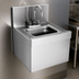 Thumbnail image #4 for Eagle Group Spec-Bar Wall-Mounted Stainless Steel Hand Sink with Gooseneck Faucet, 14