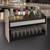 Thumbnail image #4 for Glastender 12-Inch Single Clip-On Speed Rail with Clear Lift-Off Liquor ID Cover