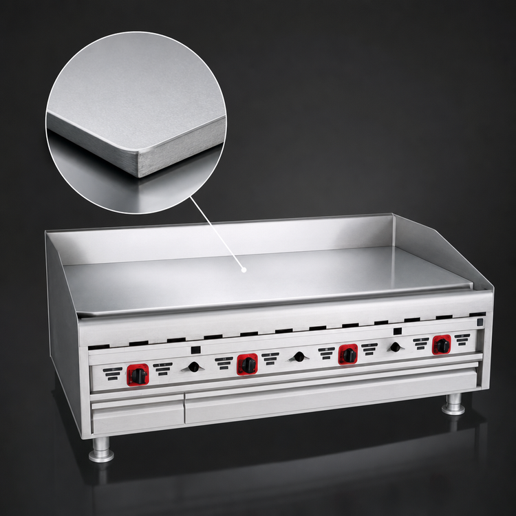 Product image #4 for MagiKitch'n MKG-48-E 48-Inch Countertop Gas Griddle with Electric Thermostat and Matchless Ignition