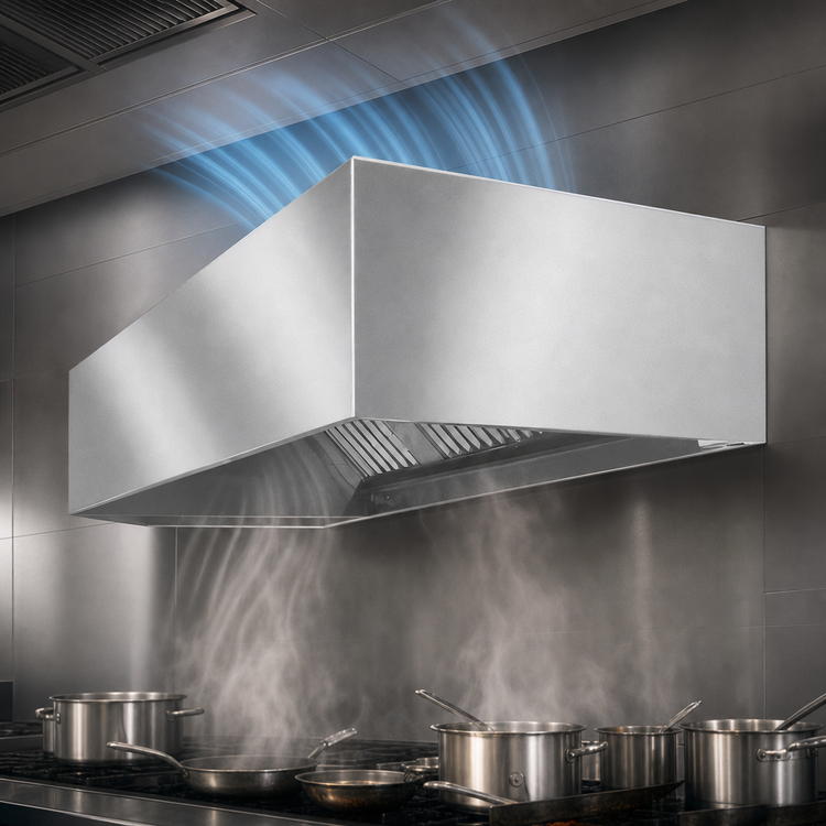 Product image #4 for Eagle Group SpecAIR HEIA96-84 84" Wall Type Compensating Make-Up Air Exhaust Hood