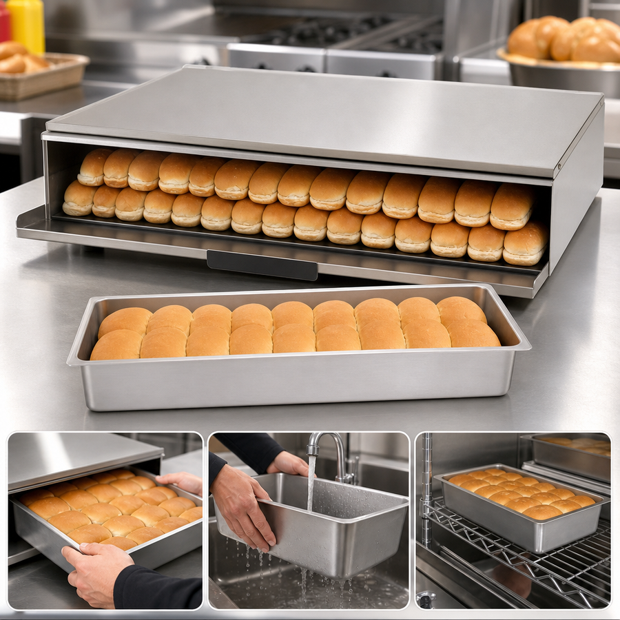 Removable Stainless Steel Bun Pans