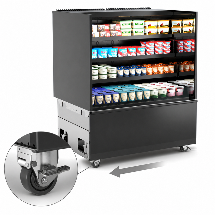 Product image #4 for Blend 59-3/4-Inch Refrigerated Self-Service Center Case with Self-Contained Breeze~E Refrigeration