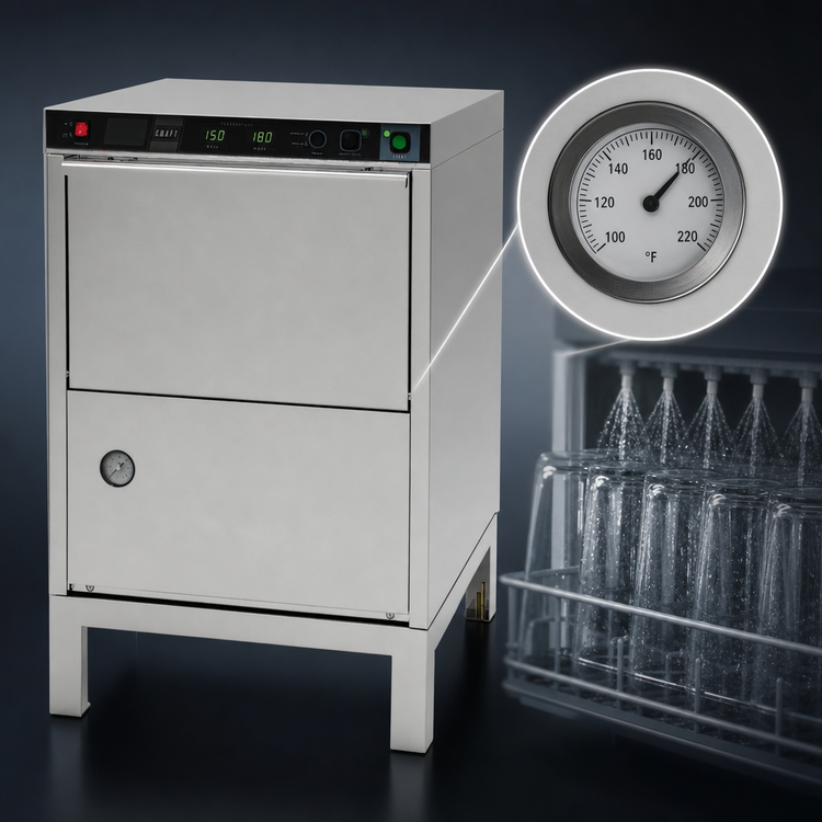 Product image #4 for Moyer Diebel Craft Series 601HTG-HSR9KW Undercounter High-Temperature Glasswasher with 9 kW Booster