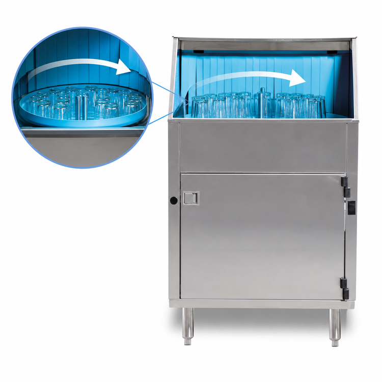 Product image #4 for Delta® DELTA 1200 Rotary Underbar Glass Washer, 1,200 Glasses/Hour