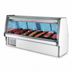 Thumbnail image #4 for Howard-McCray 34E Series 124-1/2-Inch Wide Red Meat Service Case, Self-Contained Refrigeration, Straight Glass Front