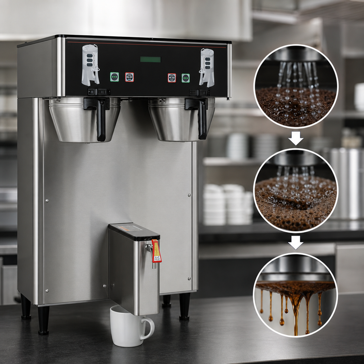 Product image #4 for BUNN BrewWISE DUAL TF DBC ThermoFresh Server Coffee Brewer, Double, Automatic Fill, 120/208V