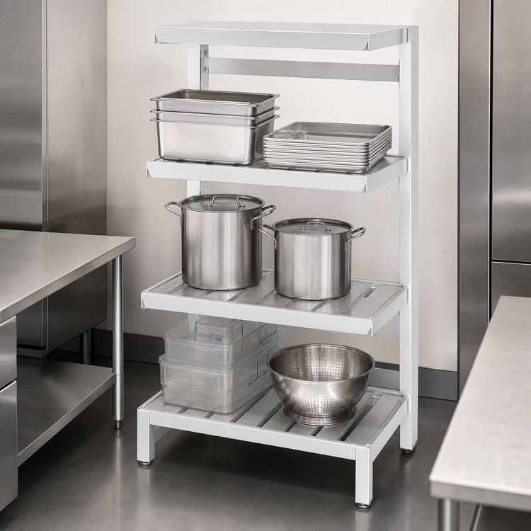 Product image #4 for Channel Manufacturing TT2448 Tubular Cantilever Shelf Section, Aluminum