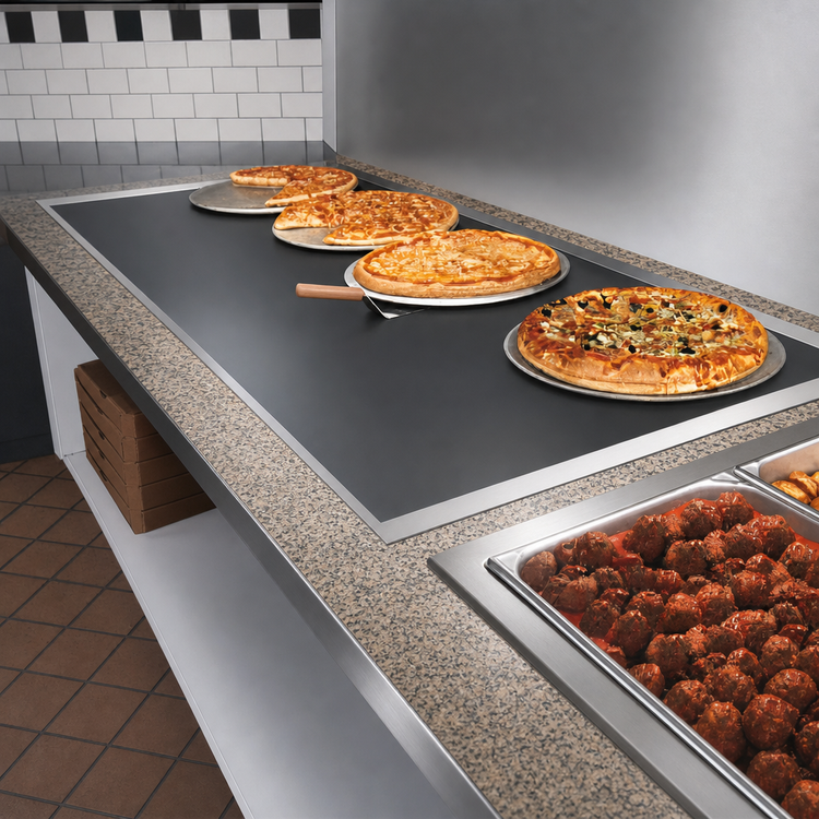 Product image #4 for Hatco Glo-Ray Built-In Flush Top Heated Shelf, 49-1/2" x 21", Hardcoat Aluminum, 1 kW