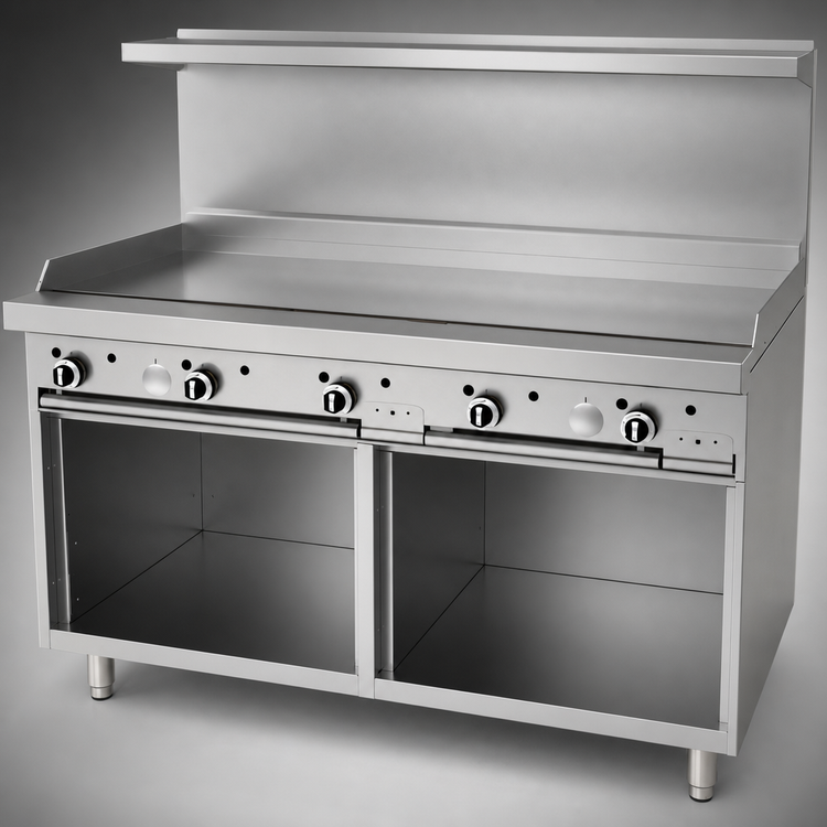 Product image #4 for Garland G Starfire Pro 60-Inch Gas Restaurant Range with 1 Griddle and 2 Storage Base Cabinets