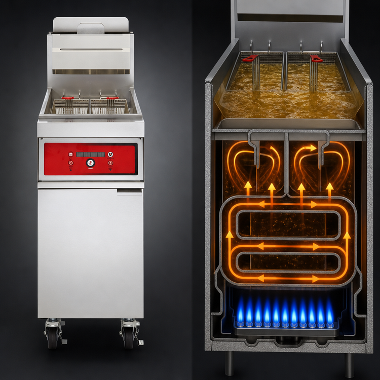 Product image #5 for Vulcan PowerFry3 15-1/2-Inch Freestanding Gas Fryer with Digital Controls and KleenScreen PLUS Filtration, 45-50 lb. Capacity