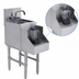 Thumbnail image #4 for Advance Tabco Prestige Supreme 12 Inch x 25 Inch x 36 Inch Freestanding Stainless Steel Blender Station with Dump Sink and Recessed Shelf