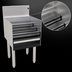 Thumbnail image #4 for Glastender Freestanding Underbar Liquor Steps, 18 Inch W x 24 Inch D, 4-Level Stainless Steel