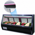 Thumbnail image #4 for Howard-McCray 40E Series 76-1/2-Inch Self-Contained Fish and Poultry Service Case with Straight Glass and LED Lighting, Black Exterior/White Interior