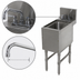 Thumbnail image #4 for Advance Tabco Prestige (Supreme) Stainless Steel Underbar Hand Sink with Deck-Mount Faucet, 12 x 25 x 36 Inches