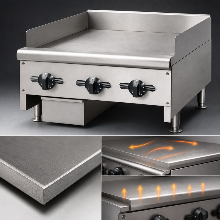 Product image #4 for Wells HDTG4830G 48-Inch Countertop Natural Gas Thermostatic Griddle