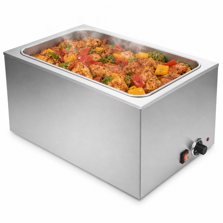 Product image #4 for Uniworld Rectangular Countertop Electric Food Warmer, 12 x 20 Pan Opening, Without Drain Valve