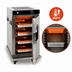 Thumbnail image #4 for Cres Cor Insulated Half-Height Mobile Heated Holding Cabinet for 8 12 x 20 Pans, 120V