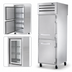 Thumbnail image #4 for True SPEC SERIES 1-Section Pass-Thru Reach-In Refrigerator with Solid Half Front Doors and Glass Rear Door, Stainless Steel