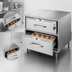 Thumbnail image #4 for Wells RW-2HD Heavy Duty Freestanding Two-Drawer Stainless Steel Warming Drawer Unit