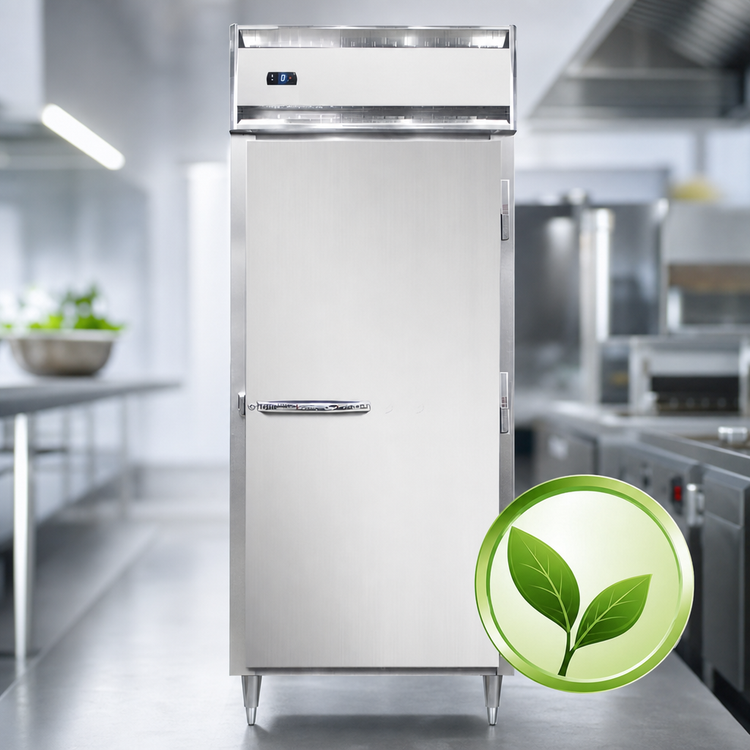 Product image #4 for Continental Refrigerator D1FXSNSS Designer Line 1-Section Extra-Wide Shallow Depth All Stainless Steel Reach-In Freezer