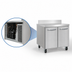 Thumbnail image #4 for Continental Refrigerator 36-Inch Two-Section Worktop Freezer with Solid Doors and 5-1/2-Inch Backsplash