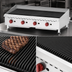 Thumbnail image #4 for Omcan 48-Inch Countertop Stainless Steel Natural Gas Charbroiler with 4 Burners